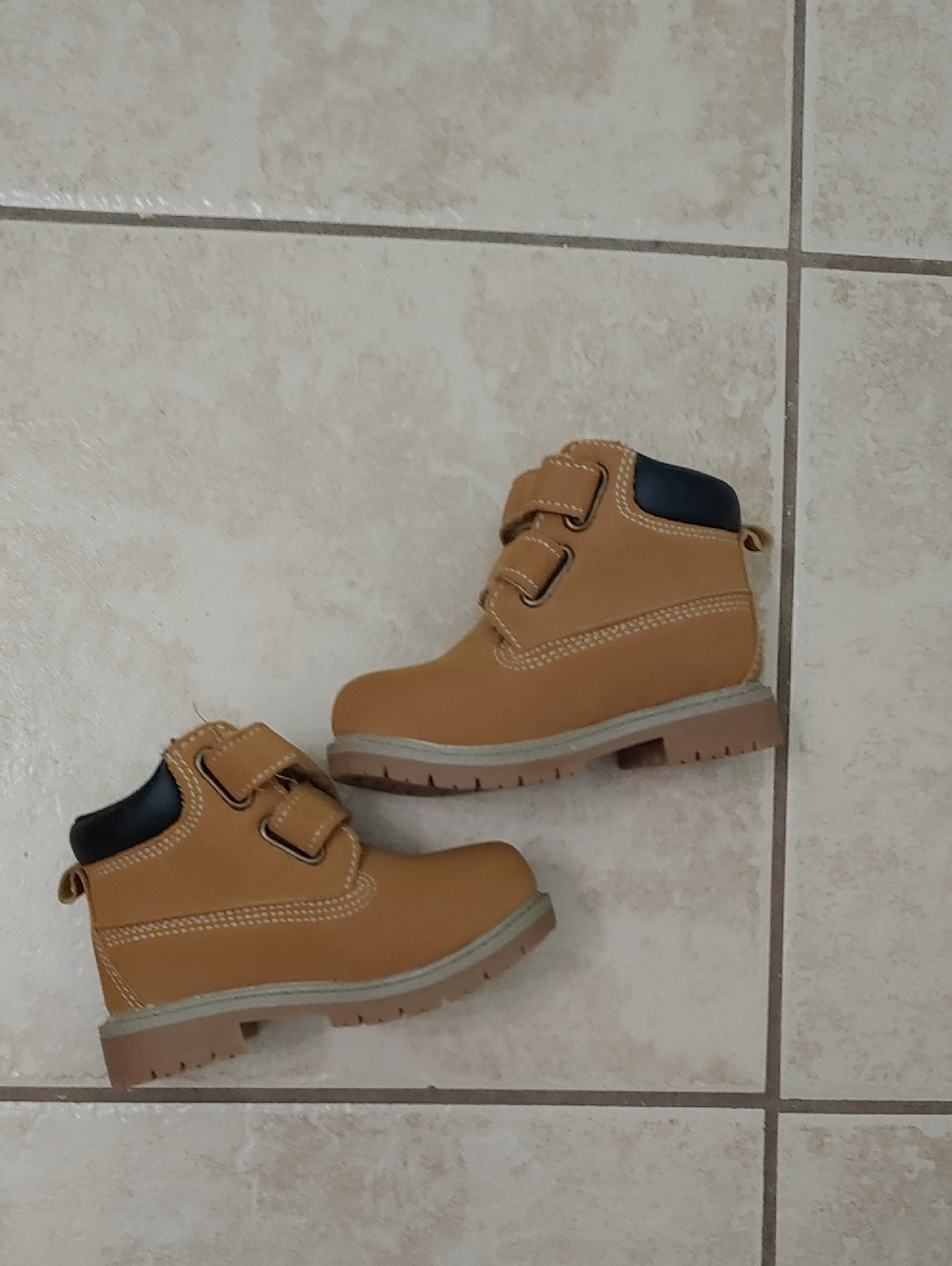 Baby Work Boots Wonder Nation Tucker Hook And Loops Shoes Toddler Size 5 - Picture 2 of 3
